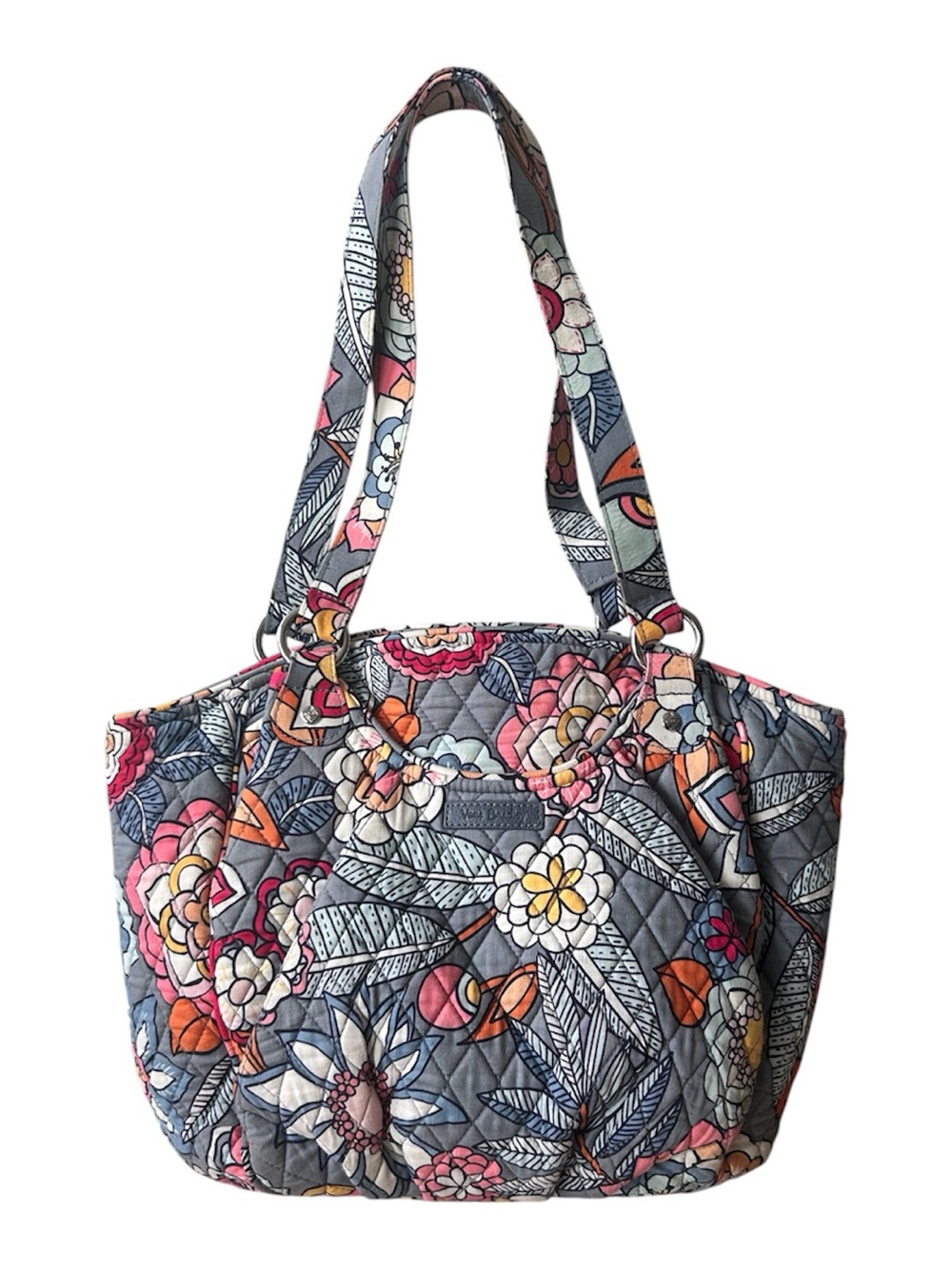 Vera Bradley Like New Retired Tropical Pattern Spacious Shoulder Purse